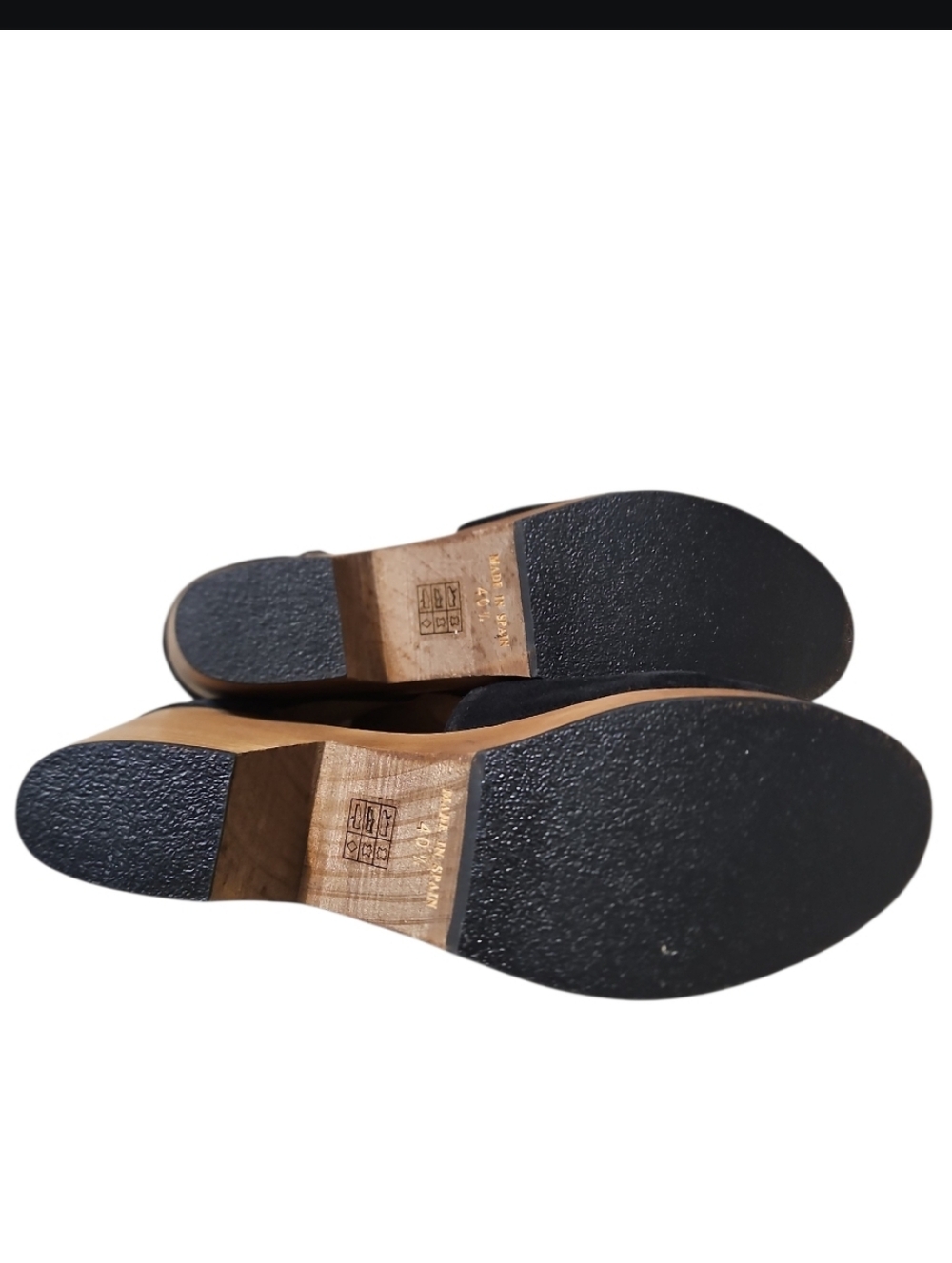 Free People Cedar Black Suede Clog Criscross Clog Platform Sandals - Picture 10 of 14